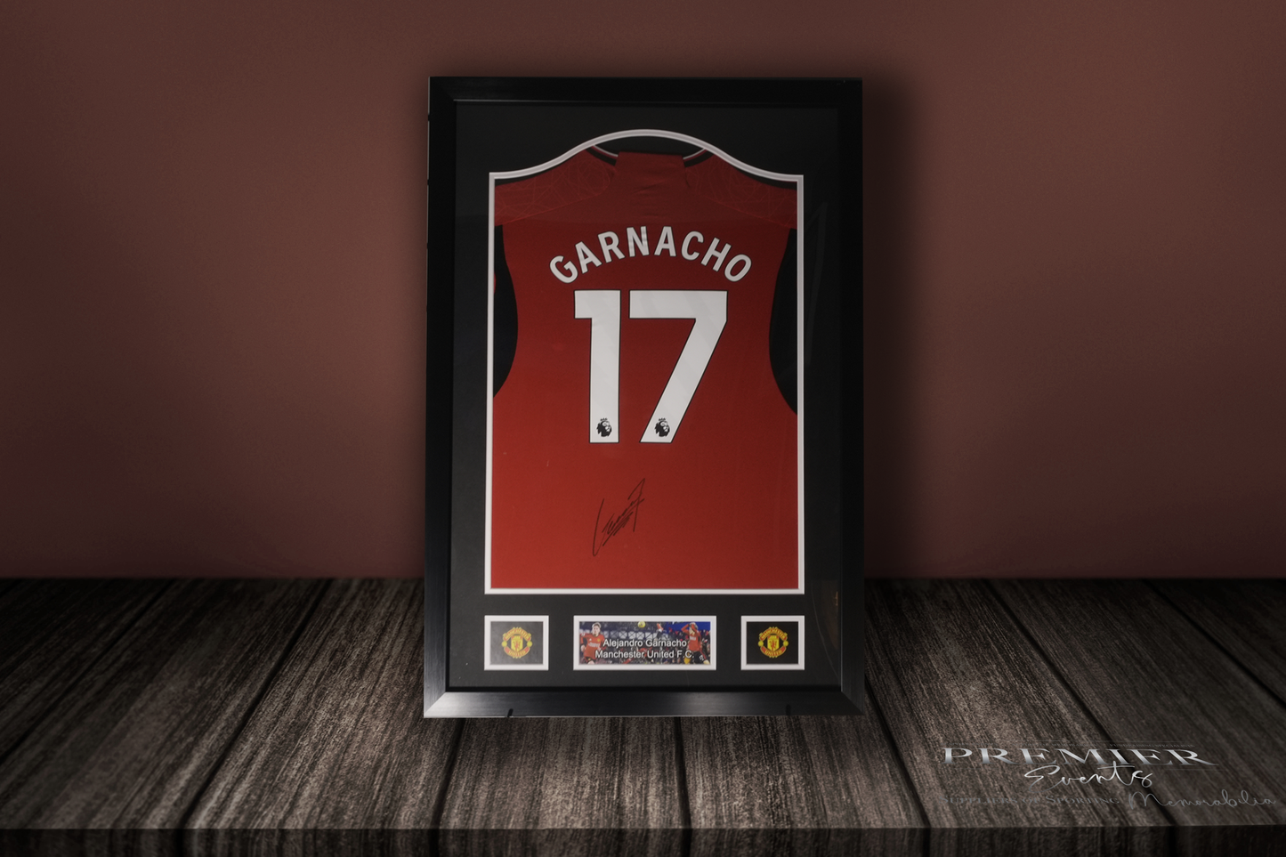 Alejandro Garnacho Signed Manchester United Shirt – Professionally Framed