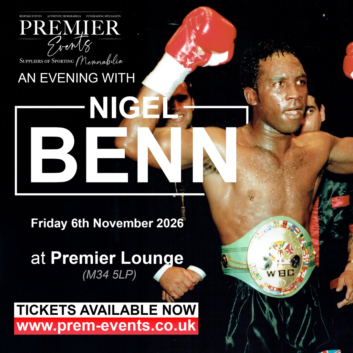 An Evening with Nigel Benn - Friday 6th November 2026