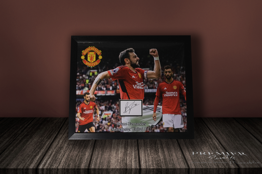 Bruno Fernandes Signed Framed Photo – Framed Memorabilia