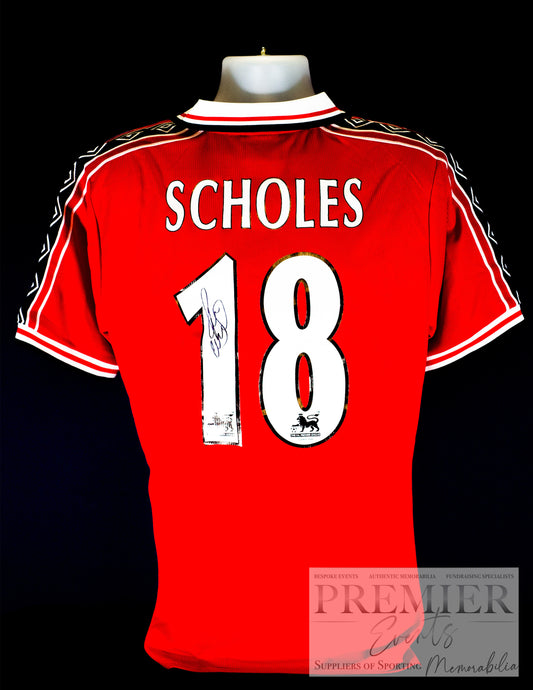 Paul Scholes Manchester United Signed Shirt