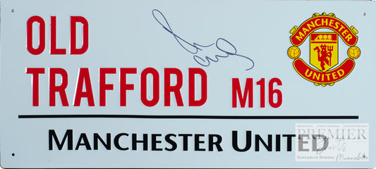 Paul Scholes Signed Street Sign