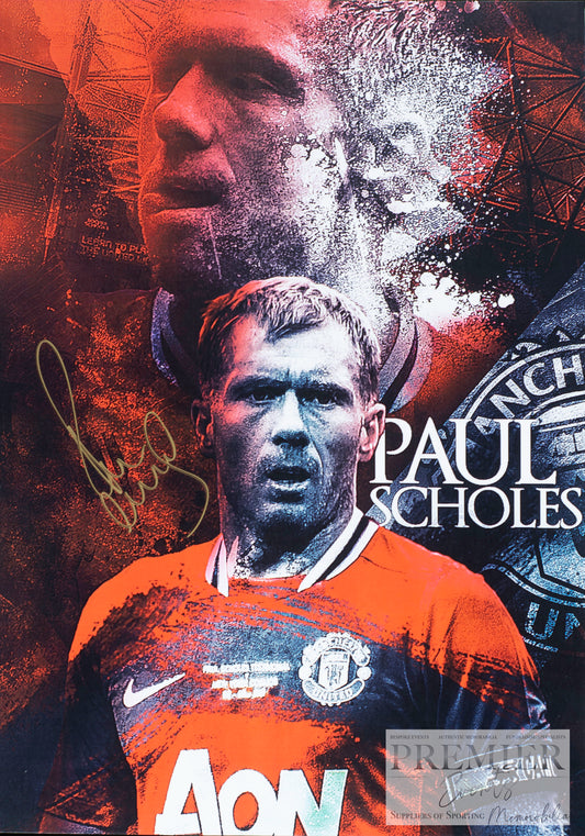 Paul Scholes Signed Photo