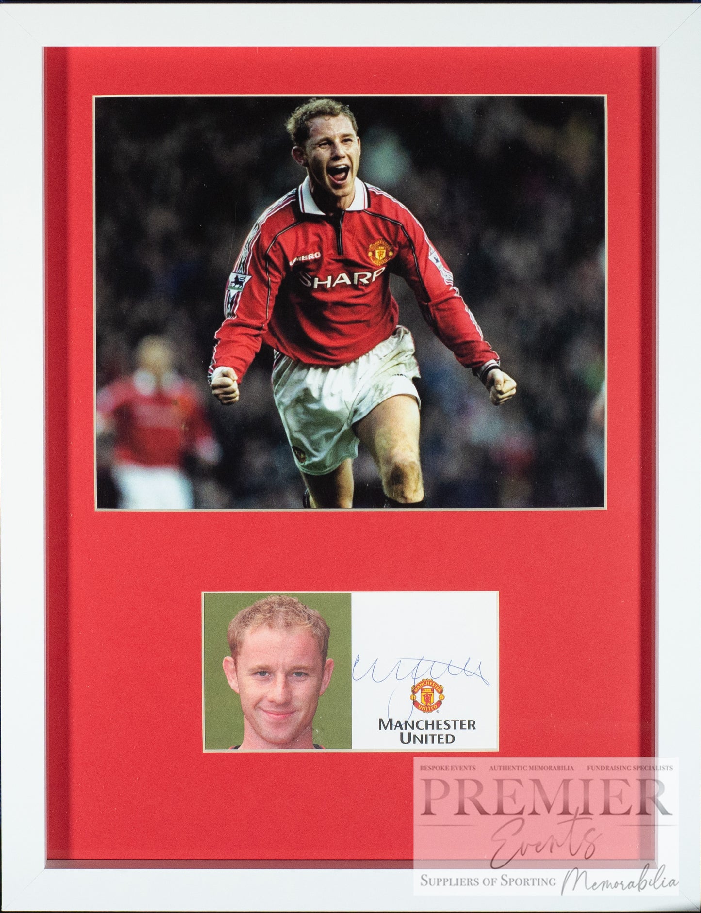 Nicky Butt Manchester United Signed Card